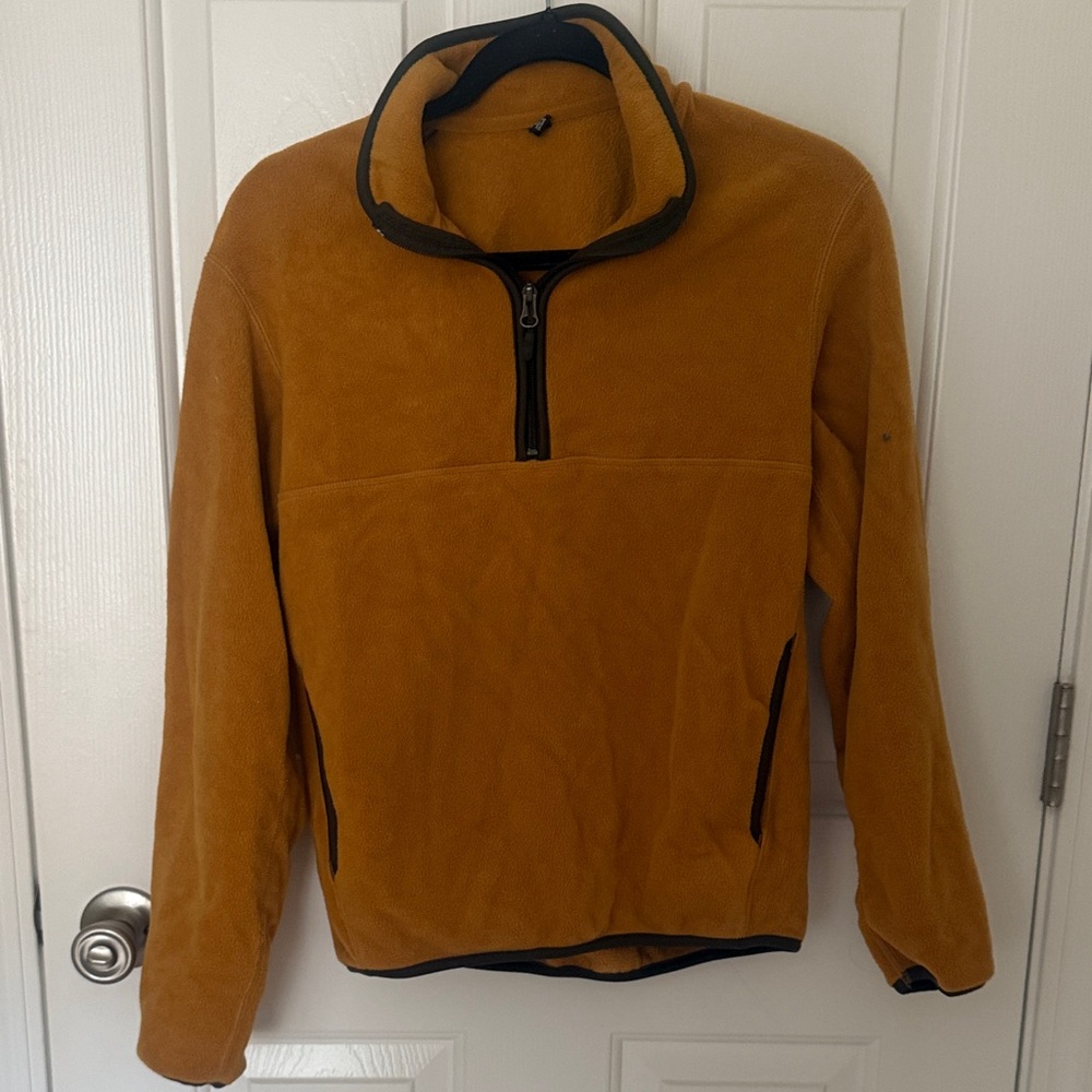 Uniqlo Golden Yellow Quarter-Zip Sweatshirt